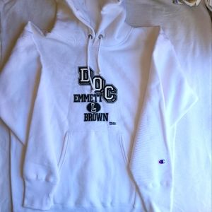 *NEW* Champion X Back to The Future Hoodie - Collectors Patch Included